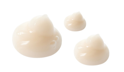 Cosmetic gel in abstract shape on background