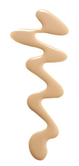 Beige color nail vanish in abstract shape