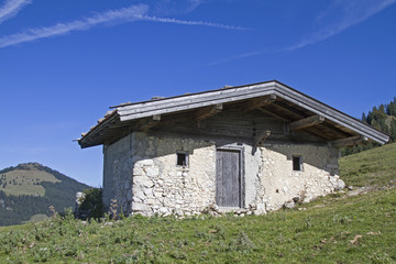 Fototapeta na wymiar Nesselbrandalm in den Chiemgauer Alpen