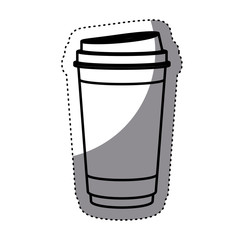 Coffee mug icon. Coffee time drink breakfast and beverage theme. Isolated design. Vector illustration