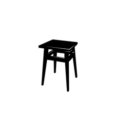 tabouret. black and white vector object