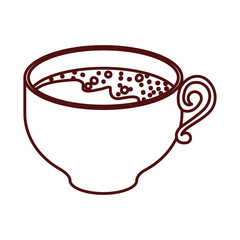 Coffee cup icon. Coffee time drink breakfast and beverage theme. Isolated design. Vector illustration