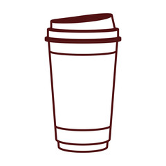 Coffee mug icon. Coffee time drink breakfast and beverage theme. Isolated design. Vector illustration