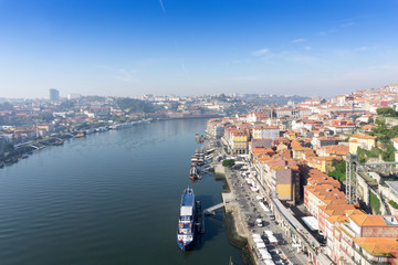 Obraz premium old town of Porto and river, Portugal, Europe
