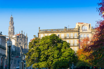 Fototapeta premium Street view of old town Porto, Portugal, Europe