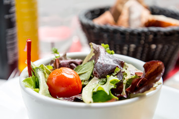 Fresh salad - Delicious fresh salad with tomatoes, lettuce, eggp