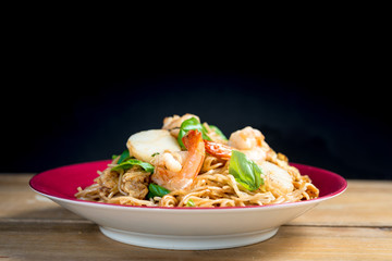 fried noodle asian food on the table