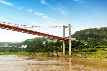 Mountain town of the bridge