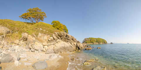 Fototapeta premium Горы и воды Приморского края. Японское море и восточные берега России