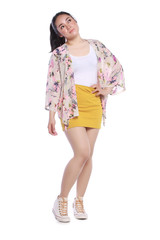 Fashionable woman wearing casual attire