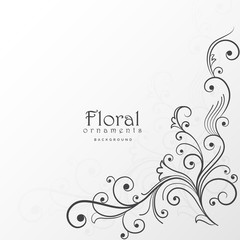 beautiful floral design background decoration