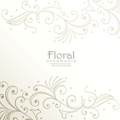 elegant floral decoration background design
