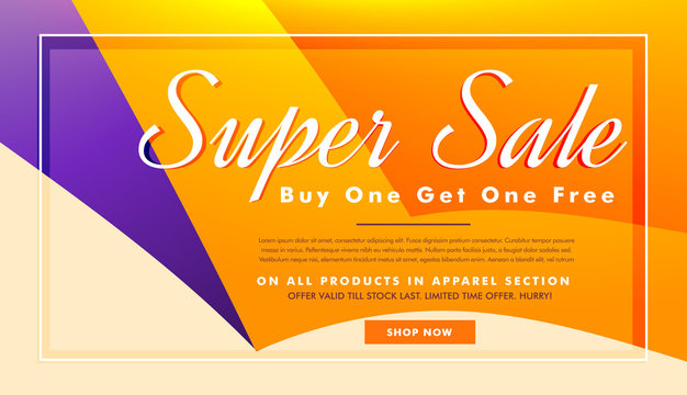 super sale banner poster template with offers and discounts