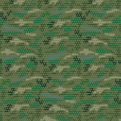 текстура камуфляжной ткани, векторная иллюстрация