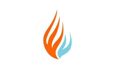 fire and water logo