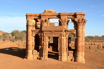 Die Tempel von Naga in der Sahara vom Sudan 