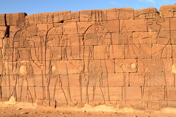 Die Tempel von Naga in der Sahara vom Sudan 