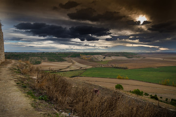 Fototapeta na wymiar Campos de Castilla en otoño