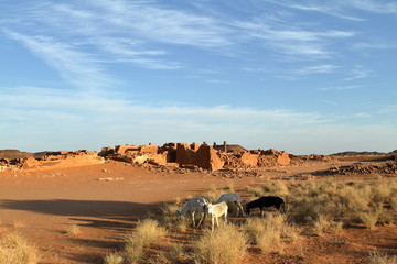 Die Tempel von Naga in der Sahara vom Sudan 