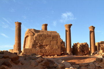 Die Tempel von Naga in der Sahara vom Sudan 