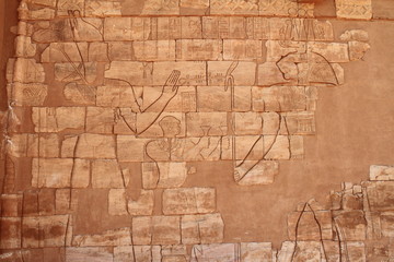 Die Tempel von Naga in der Sahara vom Sudan  