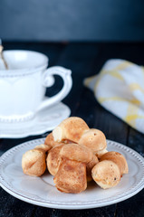 christmas cookies with tea