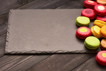 French delicious dessert macaroons