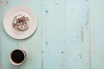 Donut and coffee