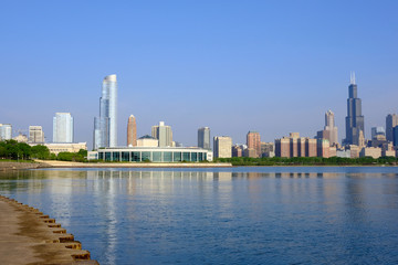 Obraz premium Chicago skyline