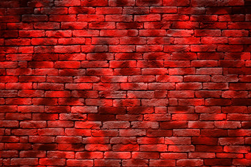 Fototapeta na wymiar retro red boekh brick wall background - can use to display or montage on product