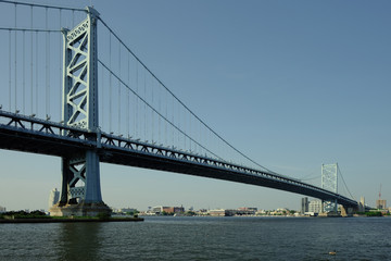 Fototapeta na wymiar Benjamin Franklin Bridge. Philadelphia, Pennsylvania.
