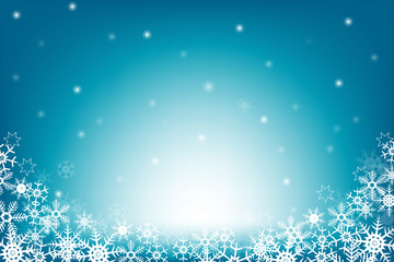 Winter background with snowflakes. Vector illustration. Christmas background.
