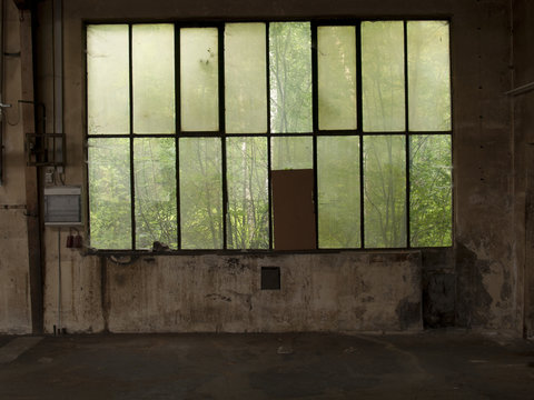 Fenster einer Fabrik