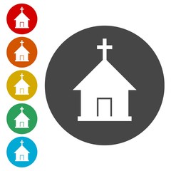 Vector church icon 