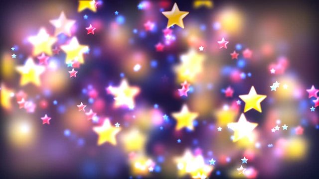 Abstract Loopable Background with nice flying stars
