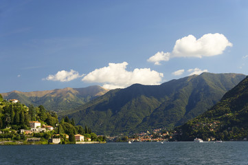 Fototapeta na wymiar Cernobbio resort at Como Lake, Italy, Europe