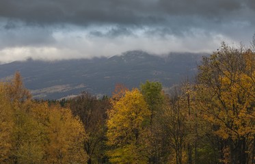 Fototapeta premium Autumn in Karkonosze Mountains - Poland