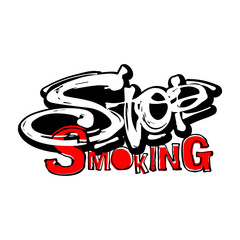 Stop smoking motivation inscription health service conсept.