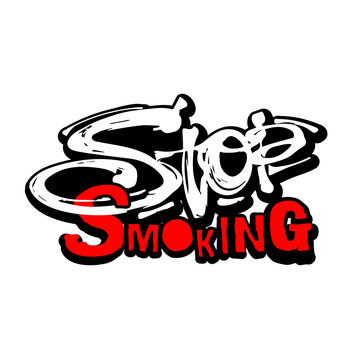 Stop smoking motivation inscription health service conсept.