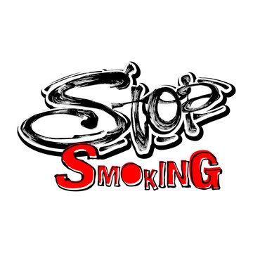 Stop smoking motivation inscription health service conсept.