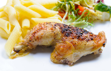 Roasted chicken legs 