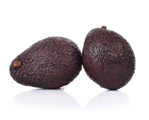Avocado isolated on white background.