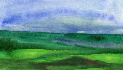 Aquarell Landschaft