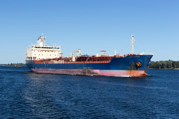 old rusty cargo ship