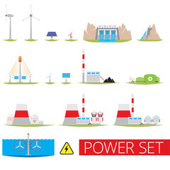 Power plants set