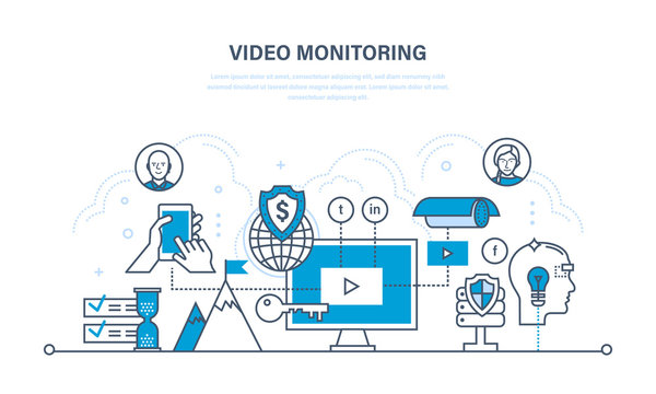 Tracking, video monitoring, control, management of data and information, media.