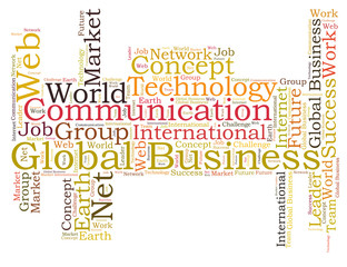 Global Business word cloud