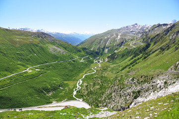 Fototapeta na wymiar Furka pass, Switzerland