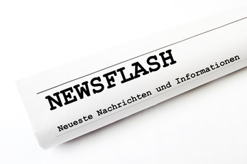 Obraz premium Newsflash Zeitung