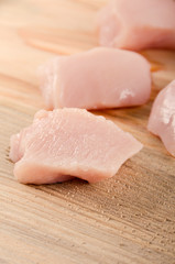 Chicken fillet. Meat ready for cooking.